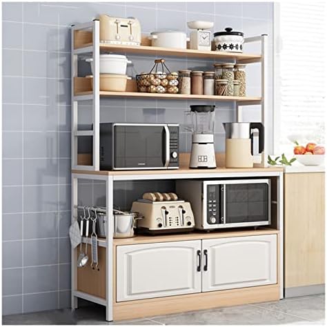 Robuster Mikrowellenständer und Kaffeestation, 120 cm, Stahl, Küchenregal für Küchenutensilien und Haushaltsgeräte